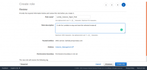 Create Role