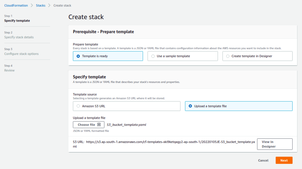 How to create multiple S3 buckets using Cloudformation template