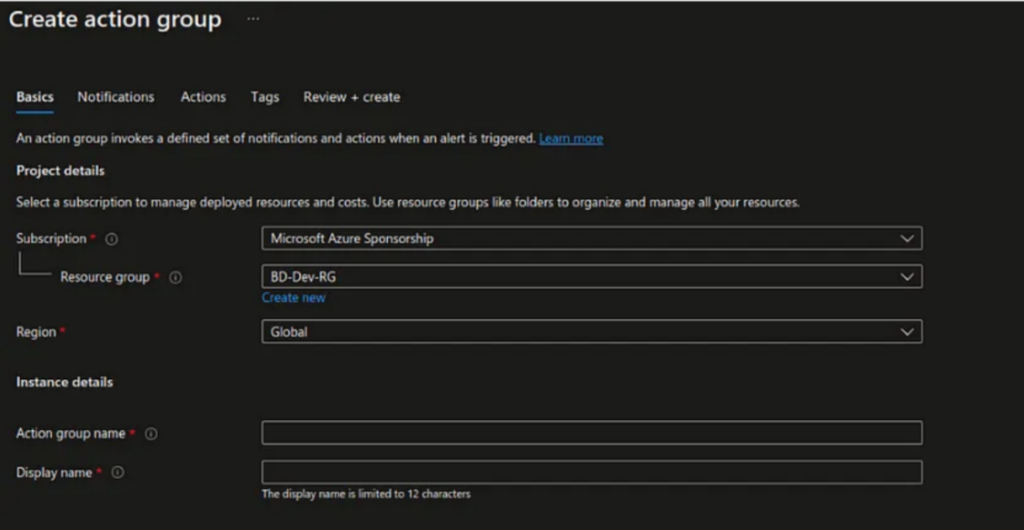 Azure VmScaleset Alert Configuration